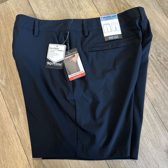 90' Degree BY Reflex‎ 7" Hillcrest Short 2Welt Back Pockets Men's Medium NEW - Picture 1 of 10